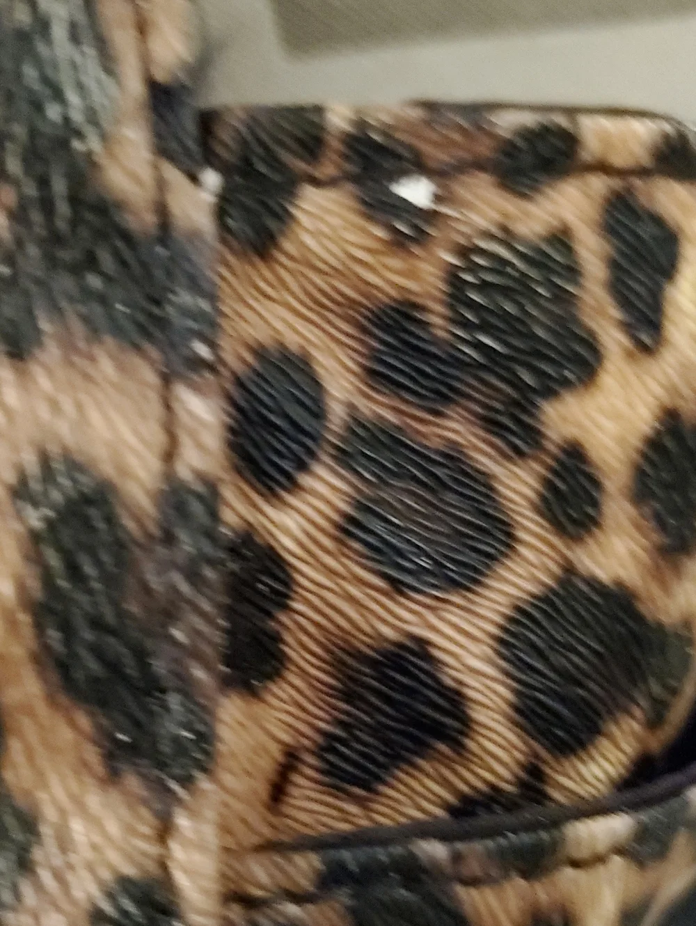Women’s Tan Leopard Bow Satchel Handbag With Gold Stud Accents